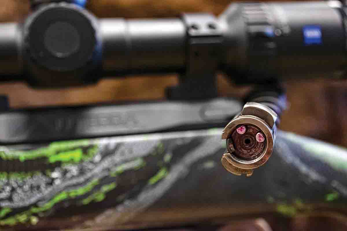 The AllTerra Arms rifle featured dual ejectors in the bolt for increased reliability and utilized an M16-style extractor for positive case extraction.